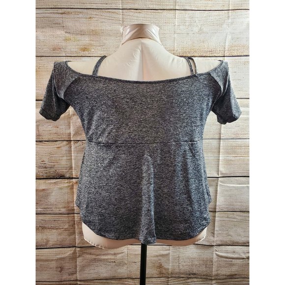 Gray Space Dye Lace Embellished Shirt - Picture 3 of 6